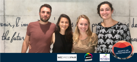 Adopte un entrepreneur à Lyon : L’équipe de WeDressFair et l’incubateur Ronalpia