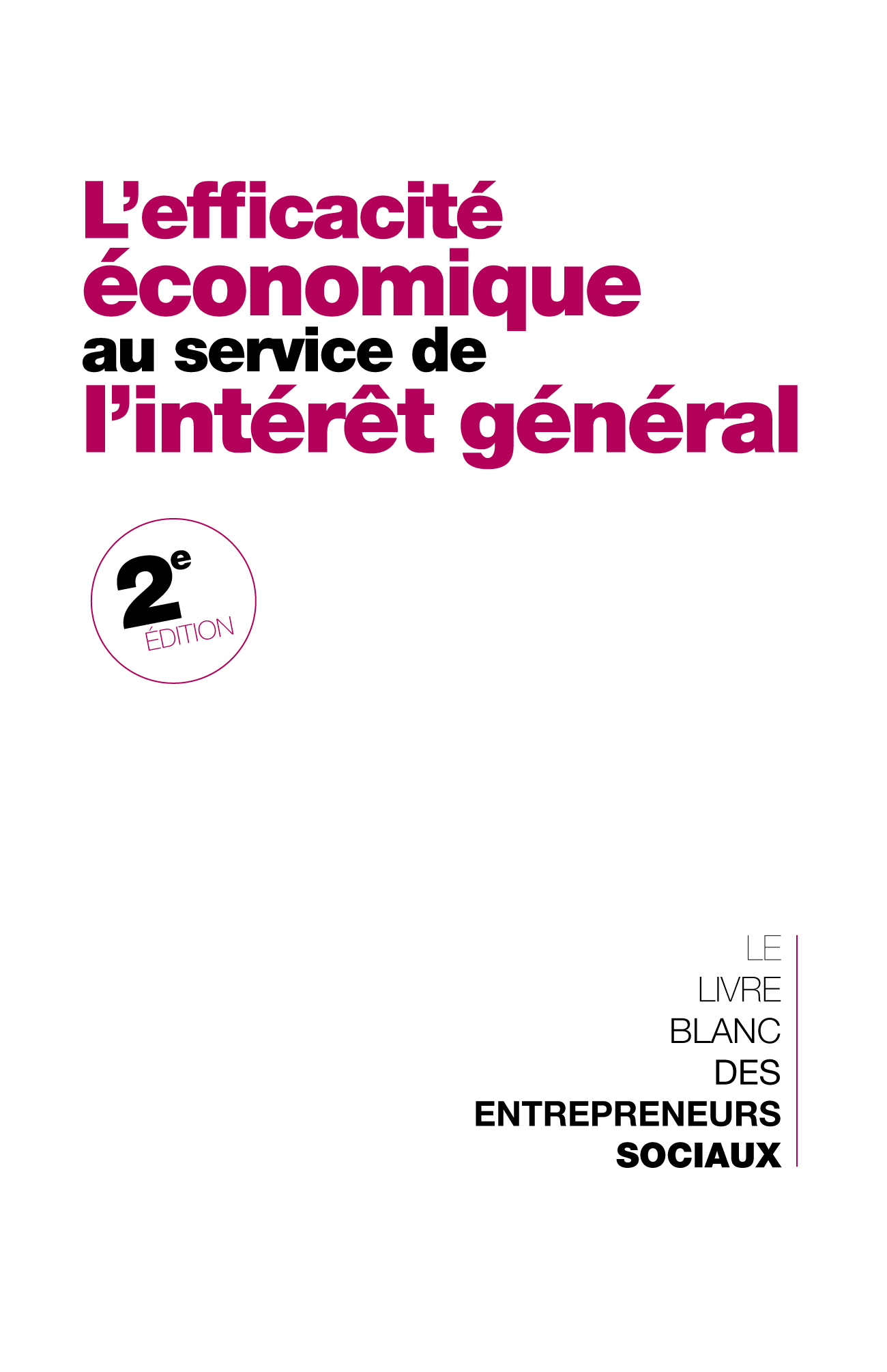 Livre Blanc des entrepreneurs sociaux Mouves Rue de l'échiquier