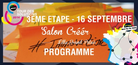 16 septembre : 3 ème étape du Tour des solutions à Lille au Salon Créer