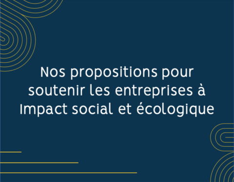 Nos propositions pour soutenir les entreprises à Impact social et écologique